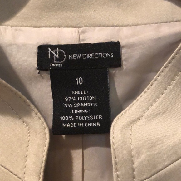 New Directions Button Cap Sleeve Dress - Picture 3 of 4